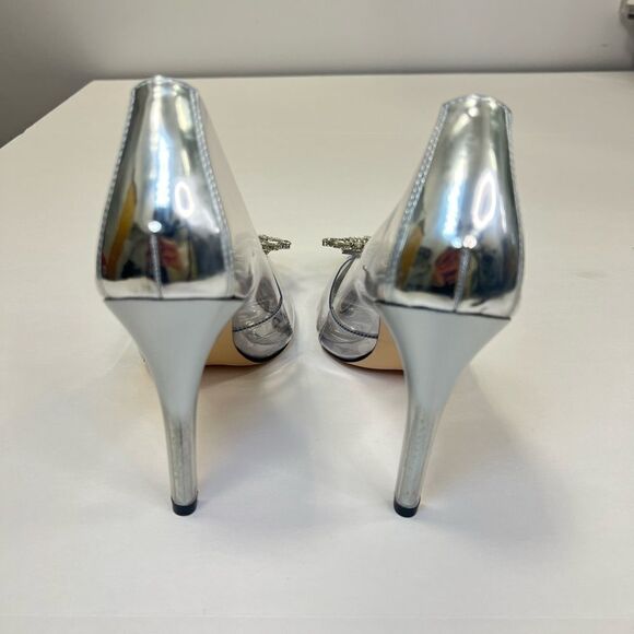 Good American Women’s Glass Cinder-f*cking-rella Pump Size 9.5 - Picture 5 of 10